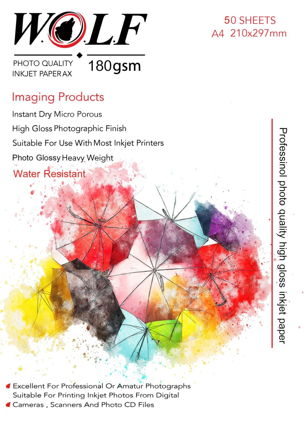 Wolf photogloss paper 180 grams