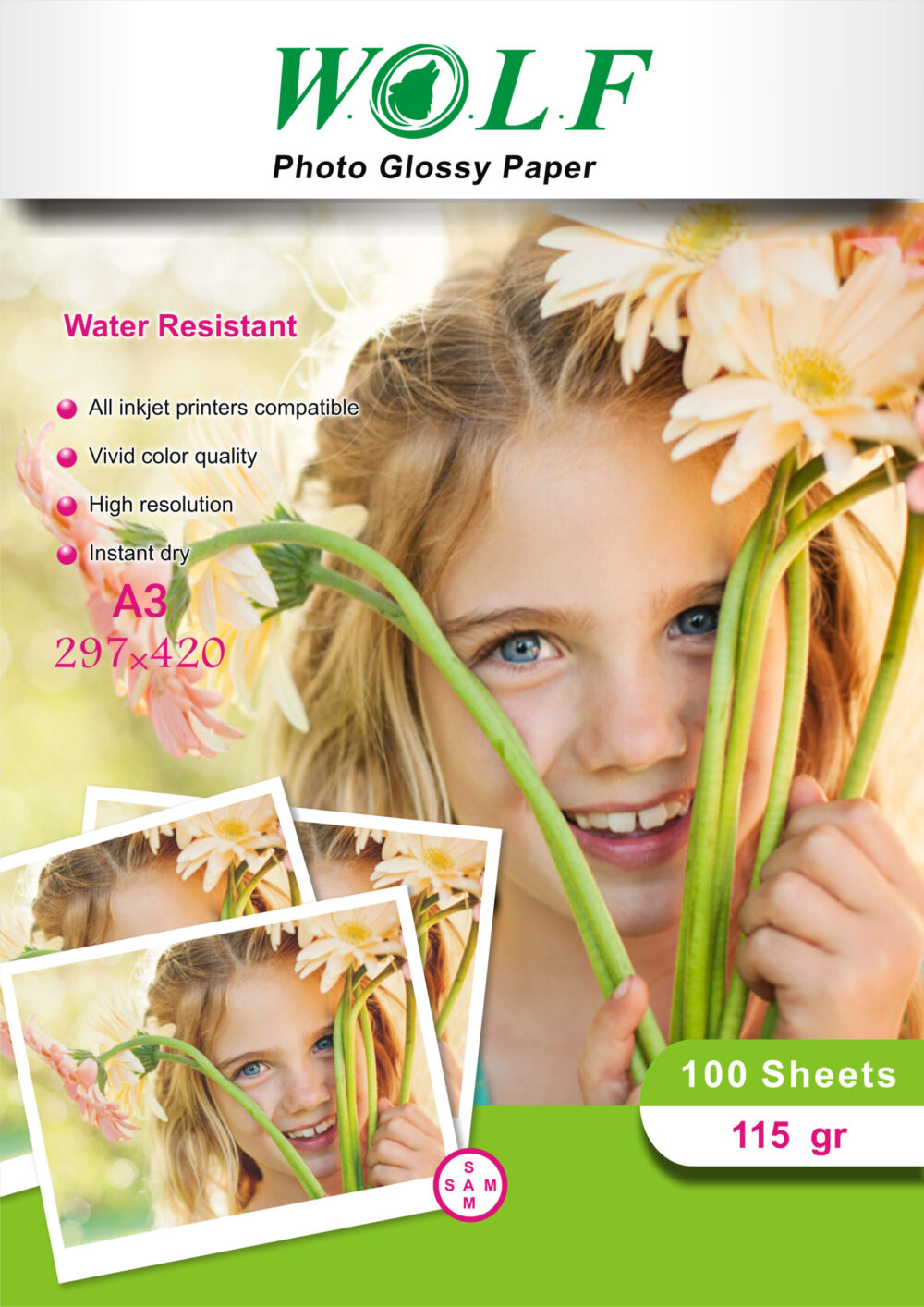 کاغذ فتوگلاسه ولف 115 گرم - تصویر 2