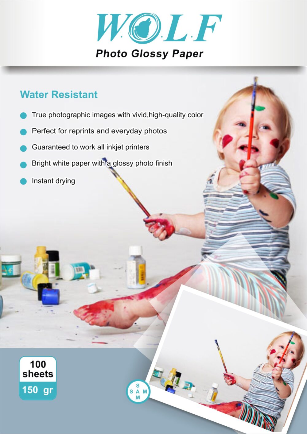 150 g Wolf photogloss paper