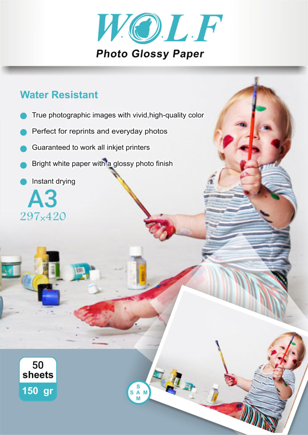 150 g Wolf photogloss paper - Image 2