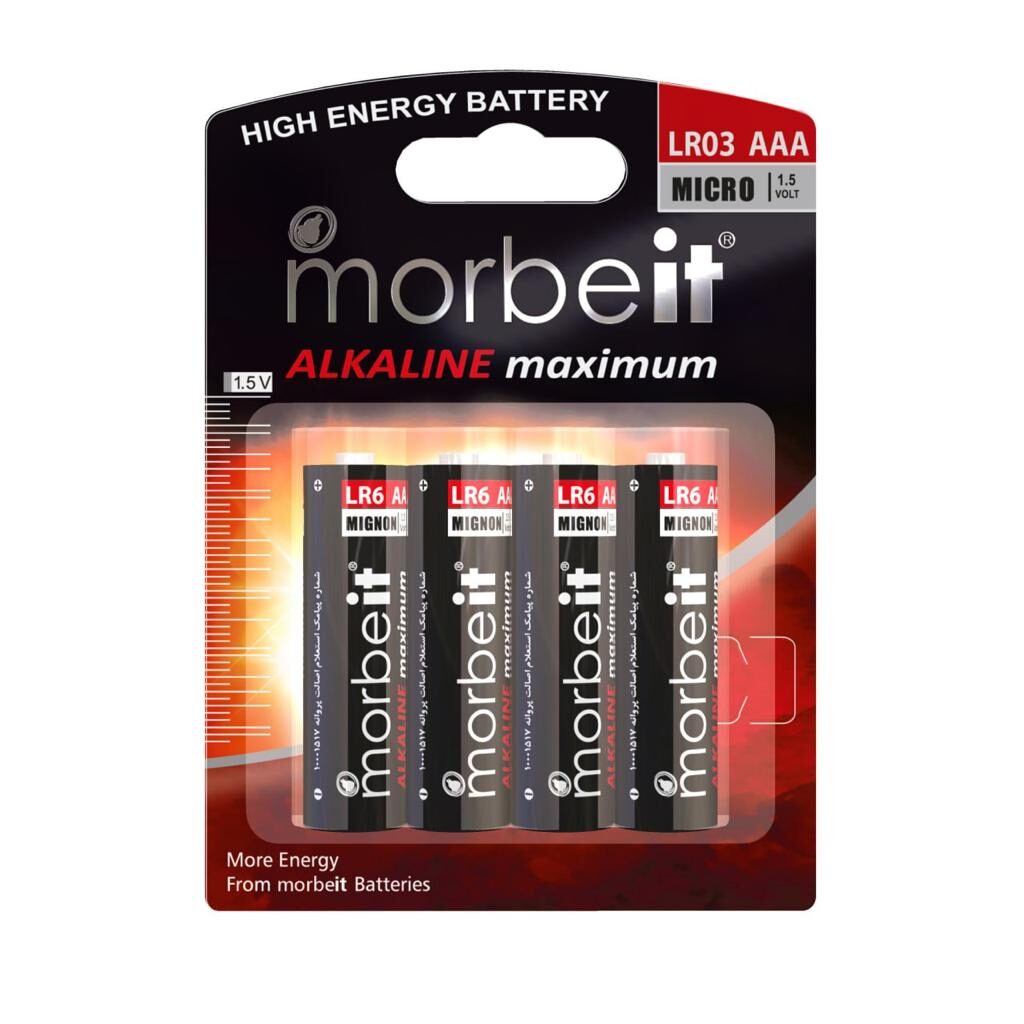 Morbeit Alkaline Card LR03 AAA BL4 half pen battery