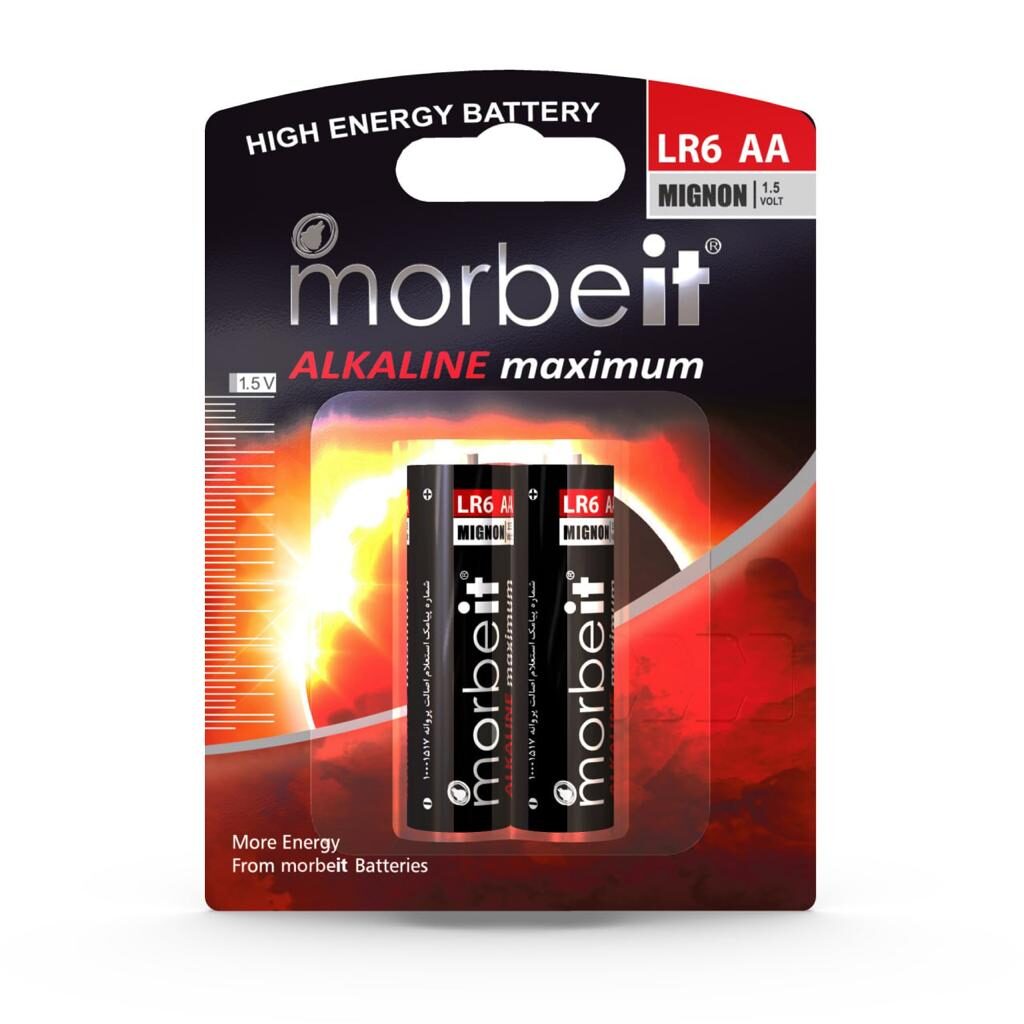 Morbeit alkaline card LR6 AA BL2 pen battery