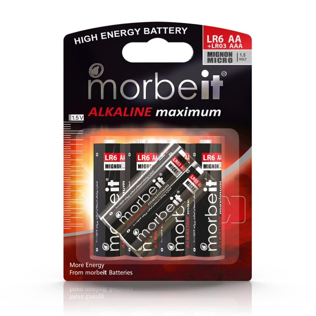 Morbeit Alkaline LR6 AA sp4 + LR03 AAA sp2 pen and semi-pen batteries