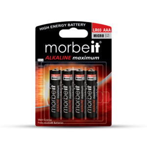 باتری نیم قلمی آلکالاین LR03 AAA sp4