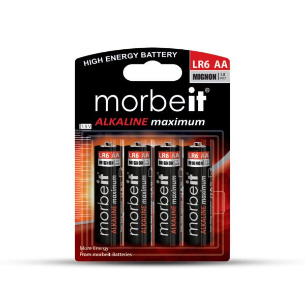 باتری قلمی آلکالاین موربیت LR6 AA sp4