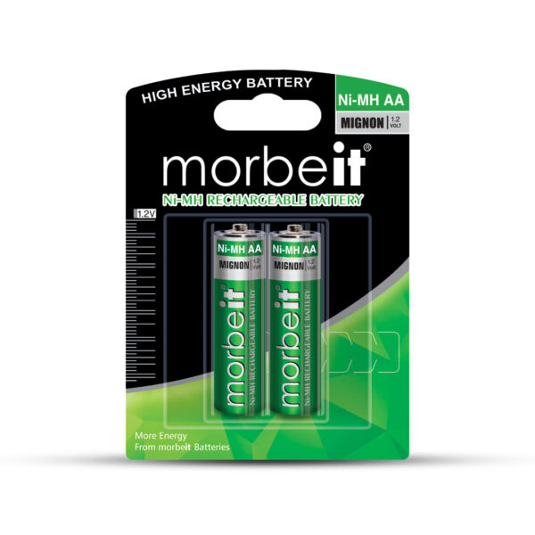 باتری قلمی شارژی موربیت کارتی Ni-MH AA